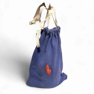 Ralph Lauren Blue Large Dust Bag Drawstring Cover Sleeve Travel Protective Case